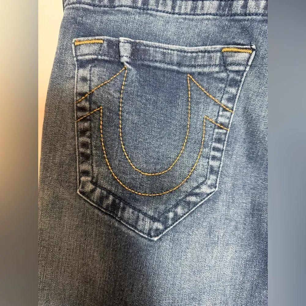 NWT True Religion Geno Relaxed Slim Fit Jeans Men's Size 31 Medium Ink Blue